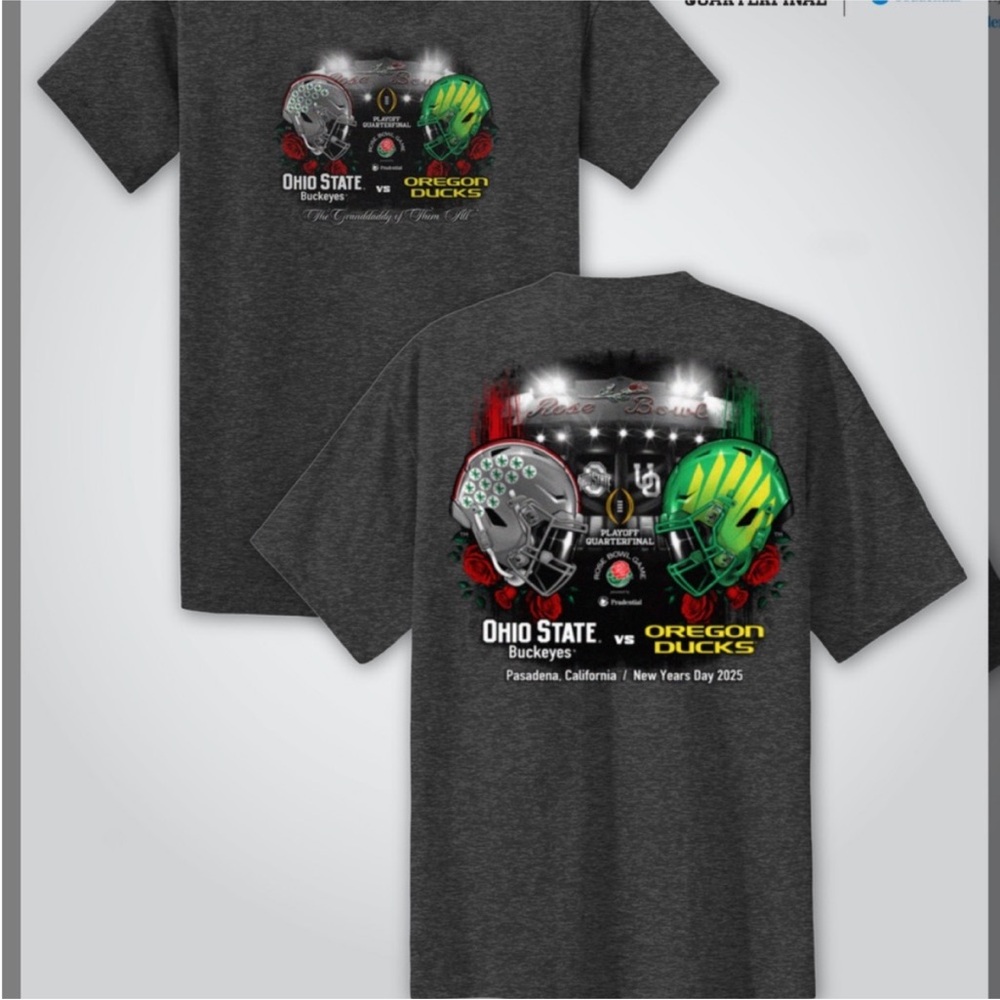 Oregon Ducks Gray Short Sleeve Tee